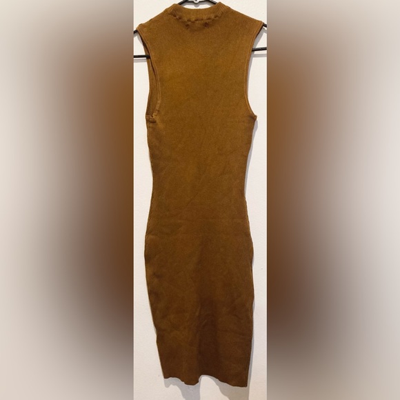 New Guess Brown Logo Dress Bodycon Style - Picture 3 of 4